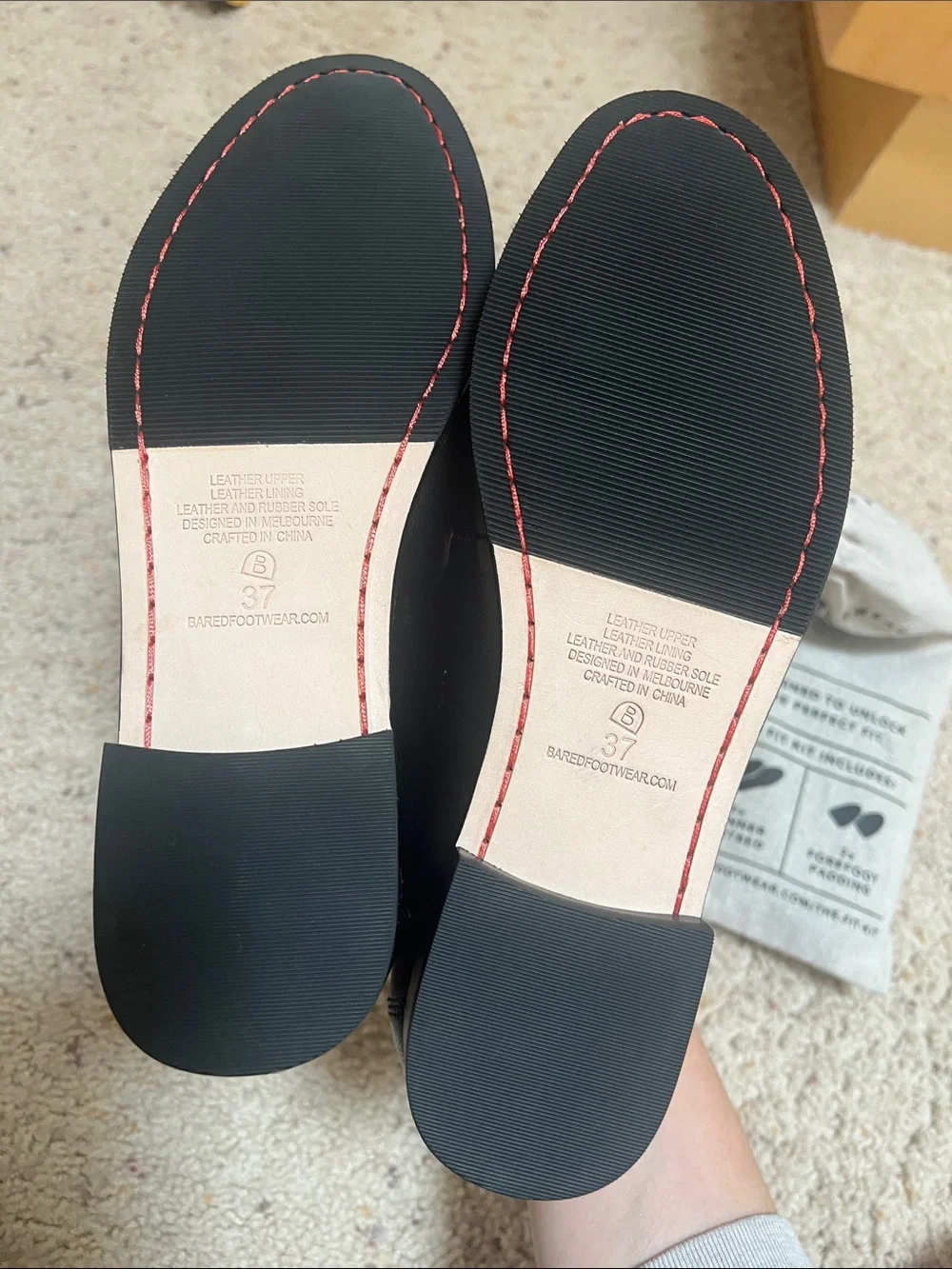 Bared Footwear | NWOB Chauna loafers in Black Leather - Size 37